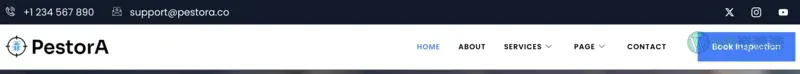 家政 Elementor 模板页眉预览