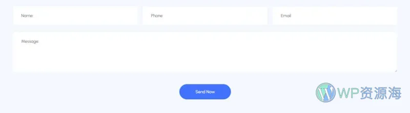 AI Elementor 模板联系表单预览
