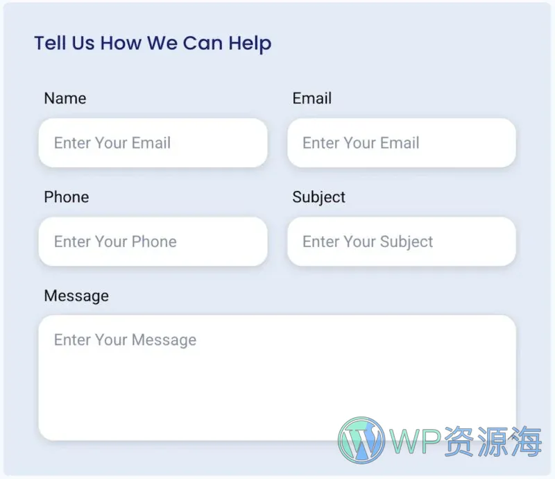 维修 Elementor 模板联系表单预览