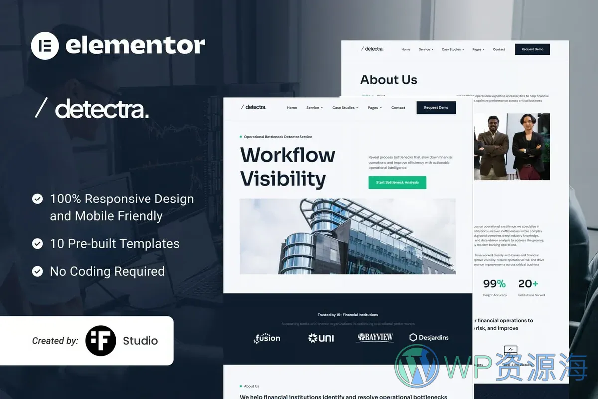 业务流程优化Elementor网站模板_一键导入快速建站插图-WP资源海 服务/咨询 Elementor 网站模板封面
