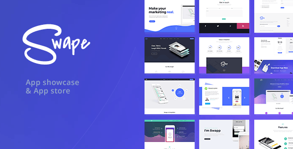 Swape 移动应用展示 WordPress 主题