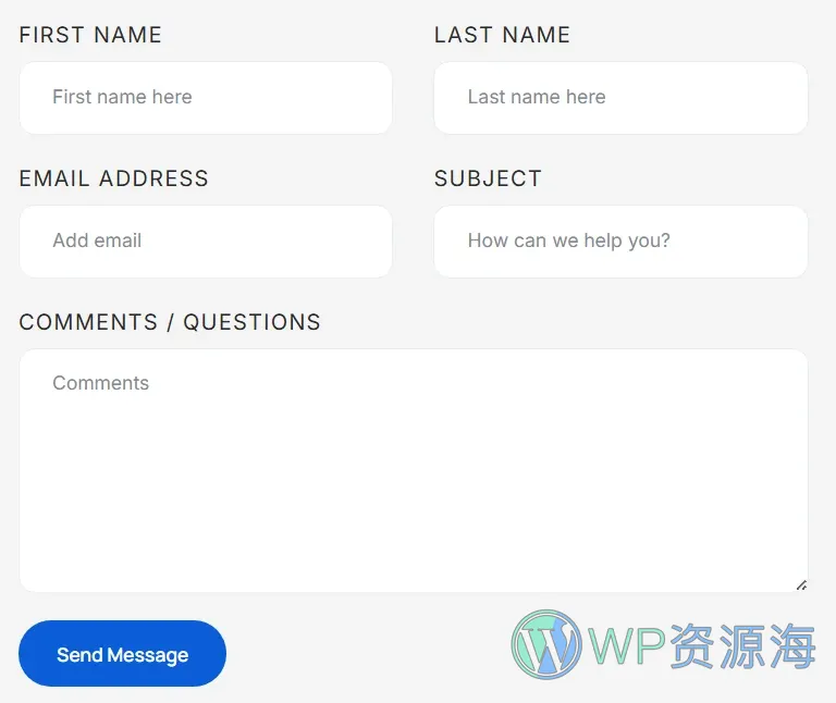 板式网球俱乐部Elementor网站模板_一键导入快速建站插图7-WP资源海 运动/健身 Elementor 模板联系表单预览