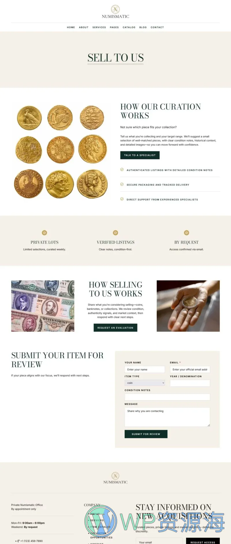 金融/投资 Elementor 模板出售给我们预览