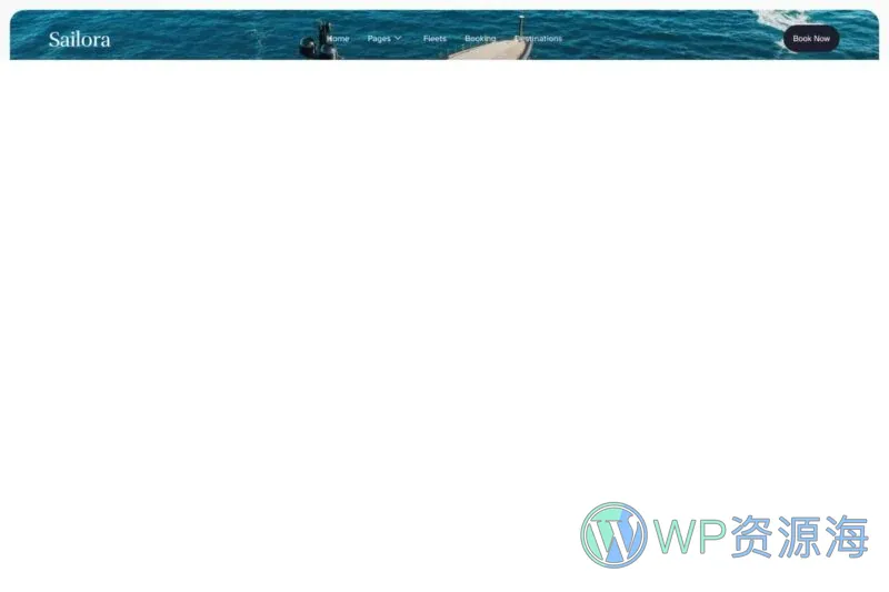 户外/旅行 Elementor 模板页眉预览
