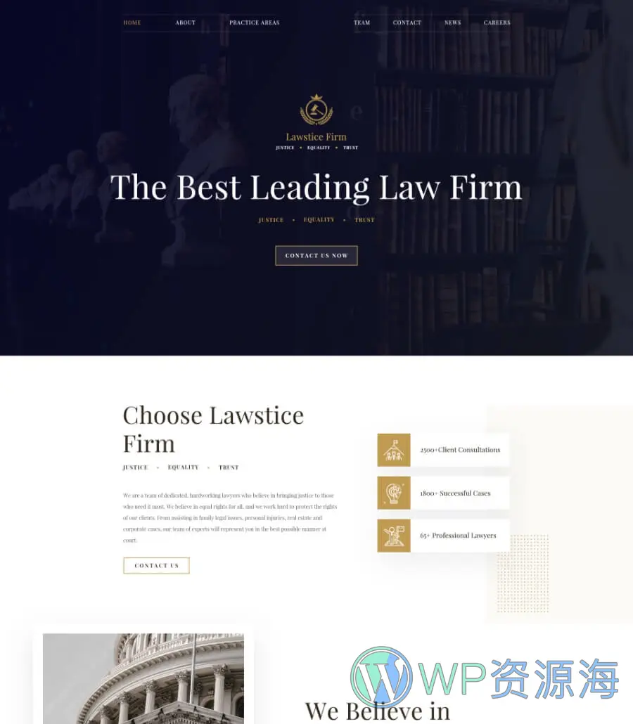 律师事务所Elementor网站模板_一键导入快速建站插图8-WP资源海 Lawstice Header