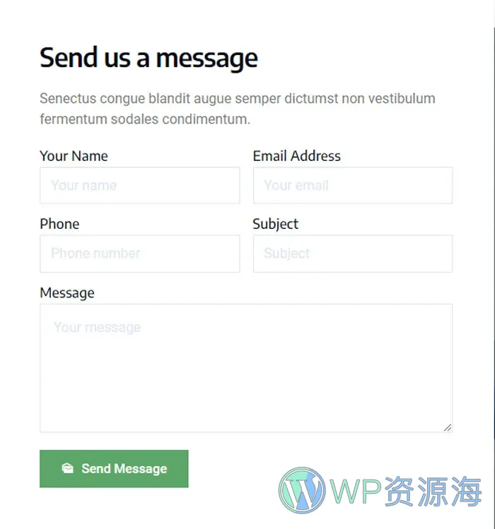 脊椎矫正与物理治疗Elementor网站模板_一键导入快速建站插图6-WP资源海 健康/医药 Elementor 模板联系表单预览