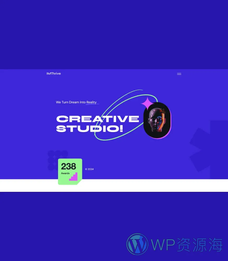 创意Gutenberg网站模板_一键导入快速建站插图8-WP资源海 IMThrive Hero Section For Gutenberg