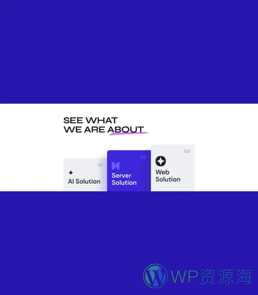 创意Gutenberg网站模板_一键导入快速建站插图9-WP资源海 IMThrive What We Are Section For Gutenberg