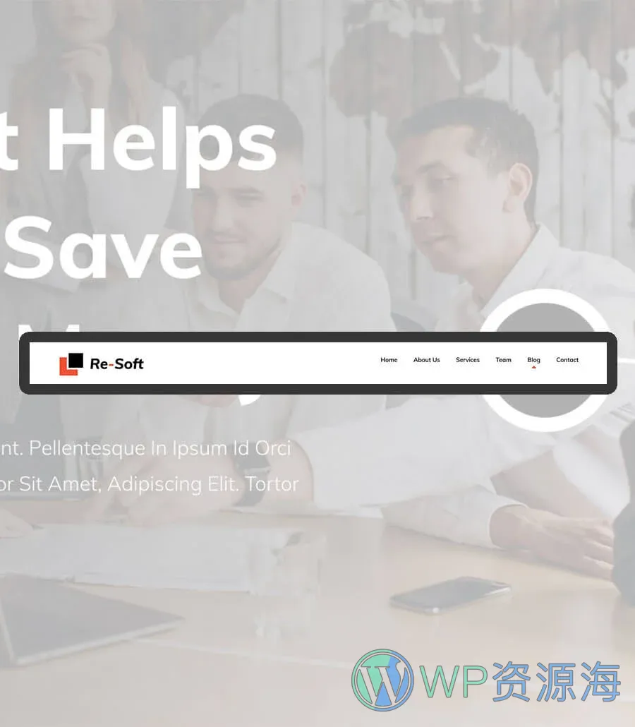 金融服务机构Elementor网站模板_一键导入快速建站插图10-WP资源海 Re-Soft Header
