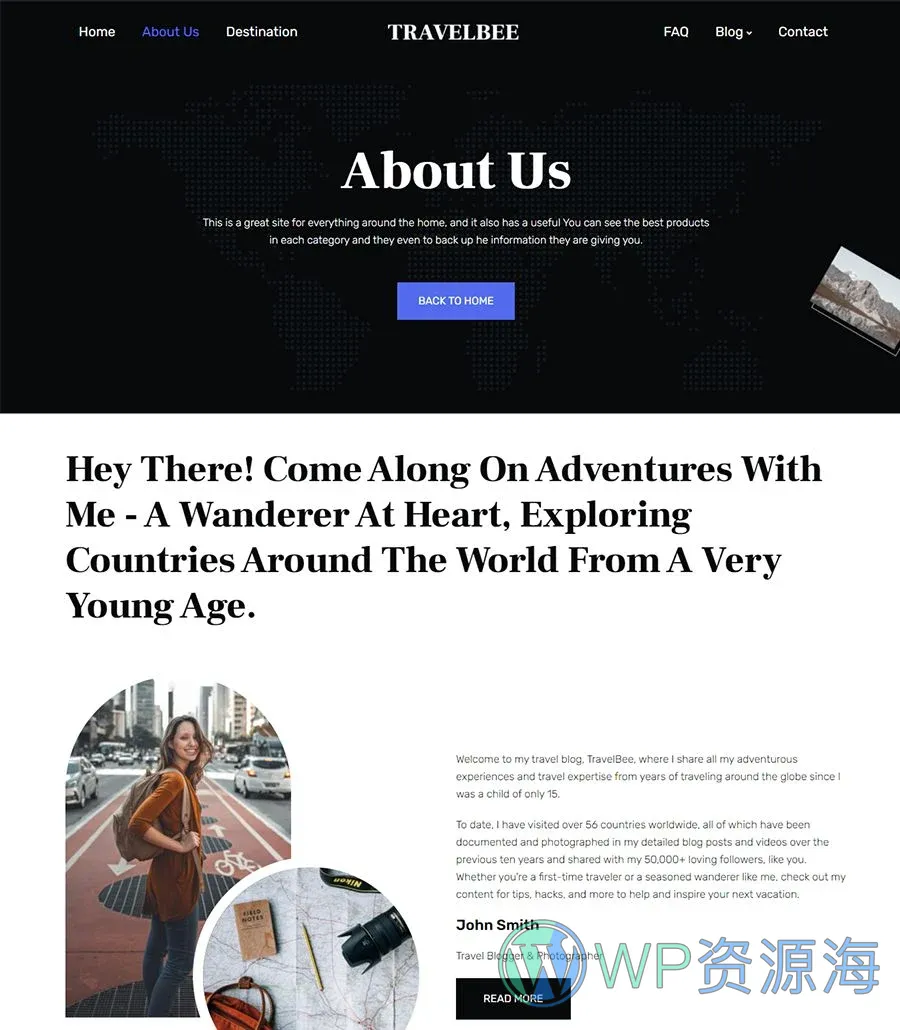 TravelBee About Page