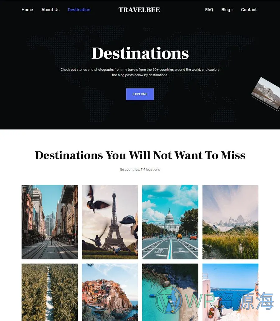 TravelBee Destination Page