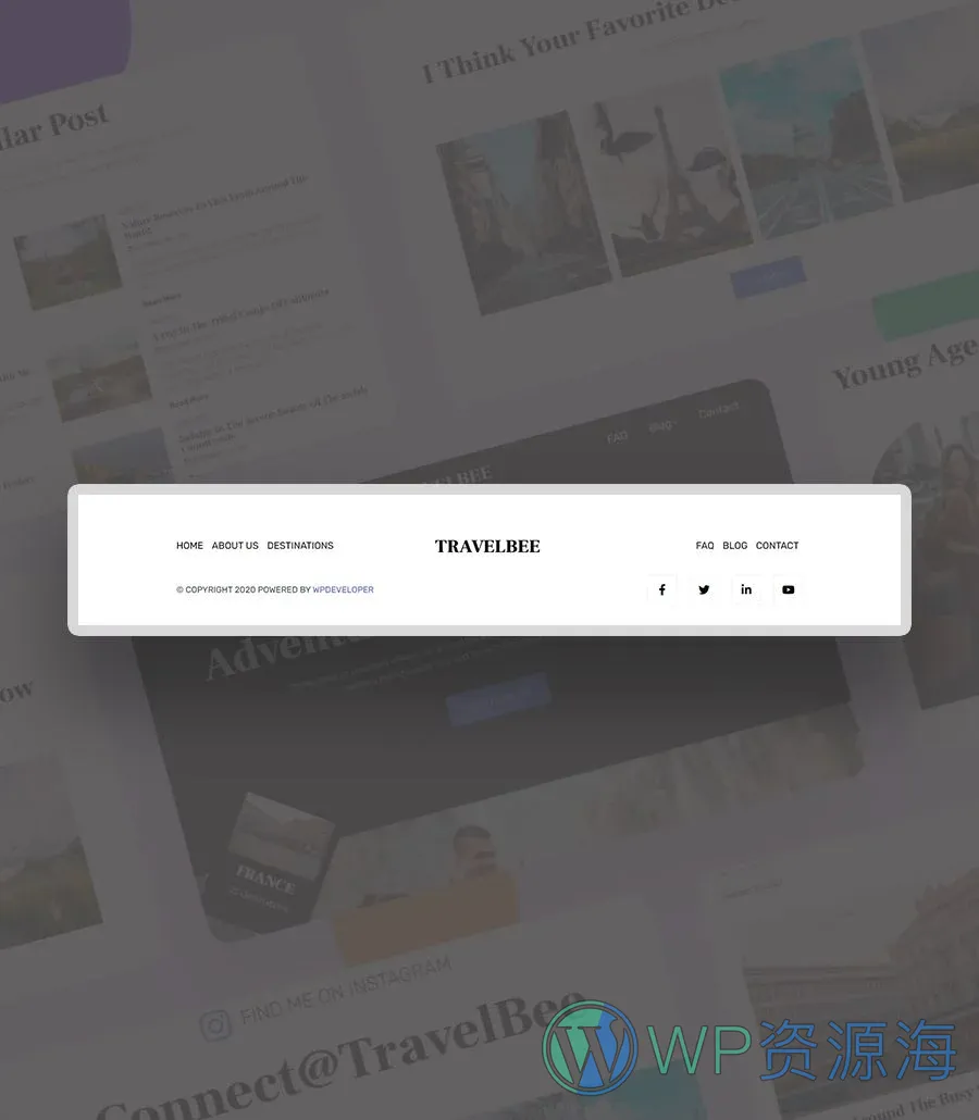 TravelBee Footer