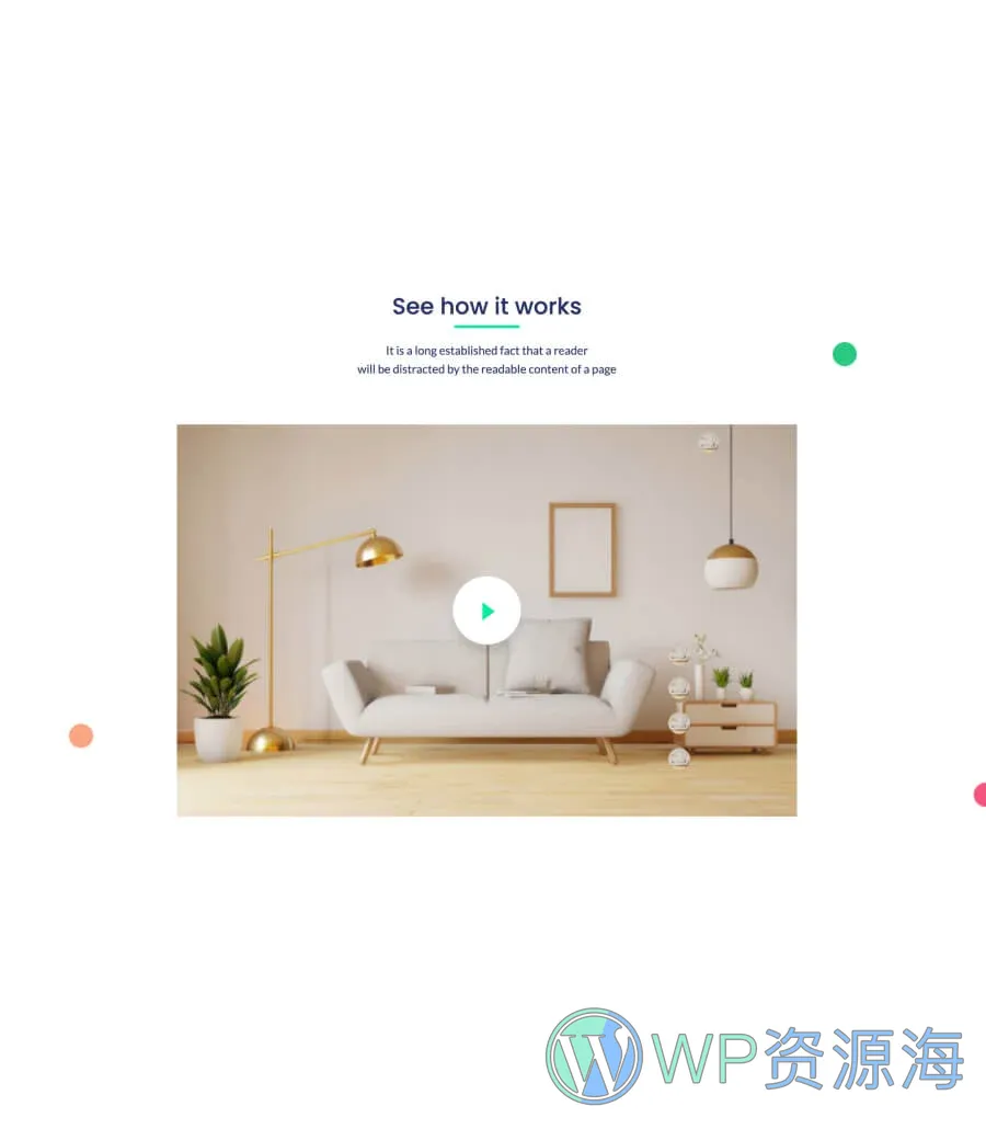 智能家居安全Gutenberg网站模板_一键导入快速建站插图9-WP资源海 Homely How To Works Section For Gutenberg
