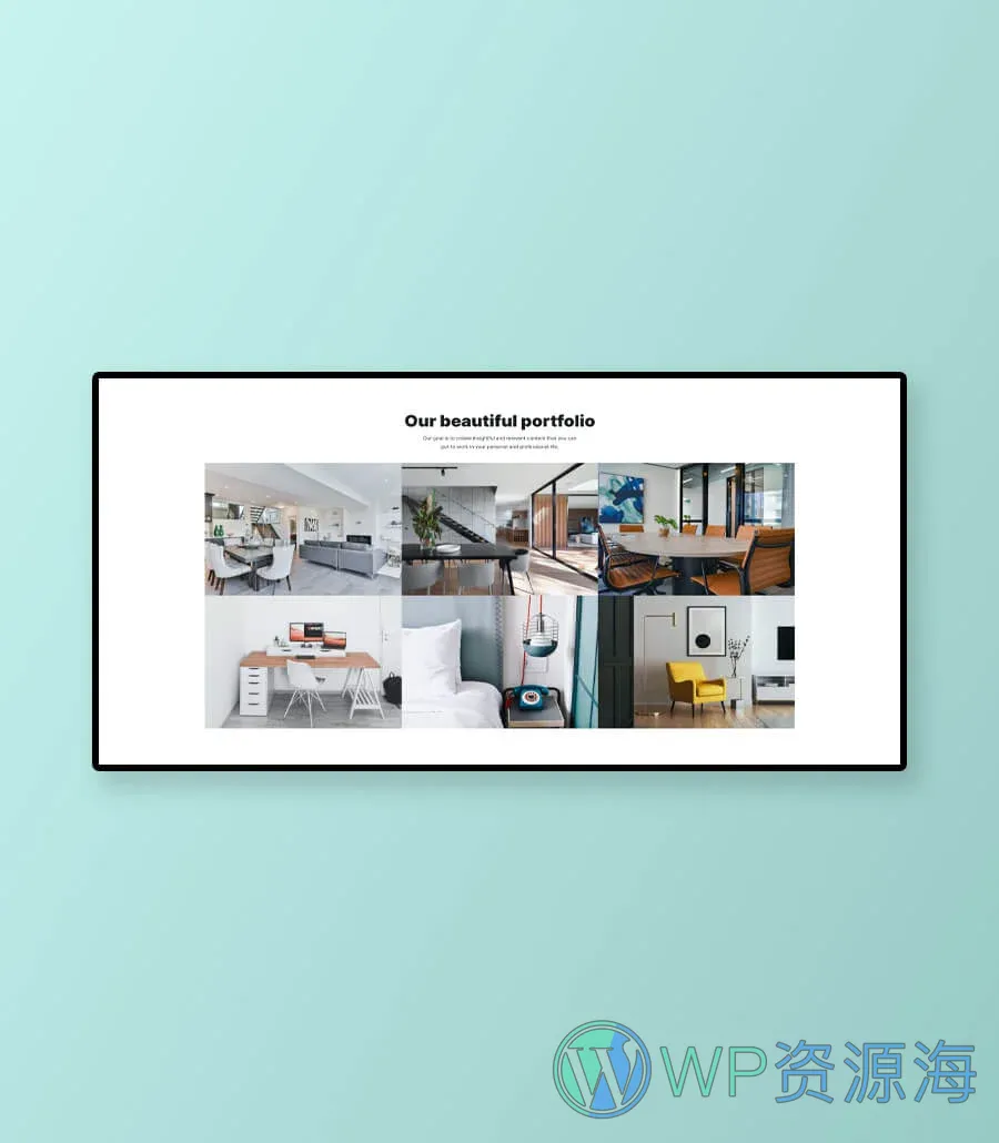 零售商店Gutenberg网站模板_一键导入快速建站插图10-WP资源海 RetailHut Portfolio Section For Gutenberg