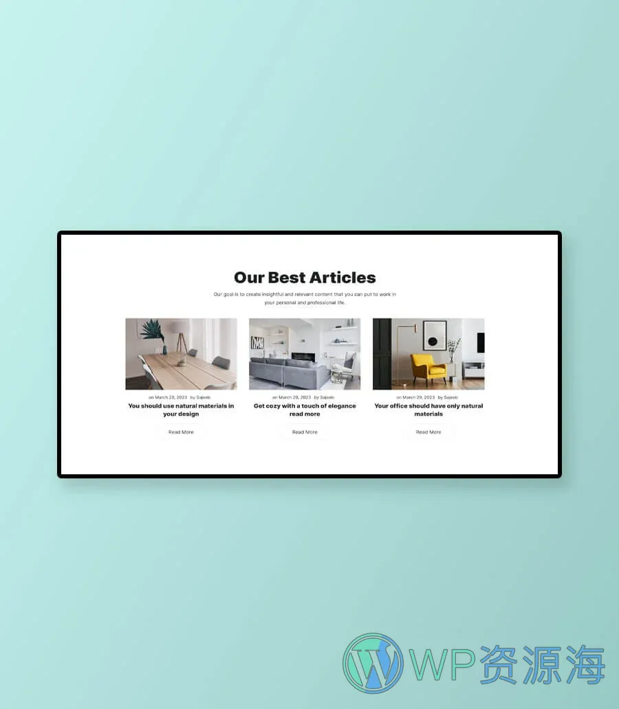 零售商店Gutenberg网站模板_一键导入快速建站插图11-WP资源海 RetailHut Recent Post Section For Gutenberg