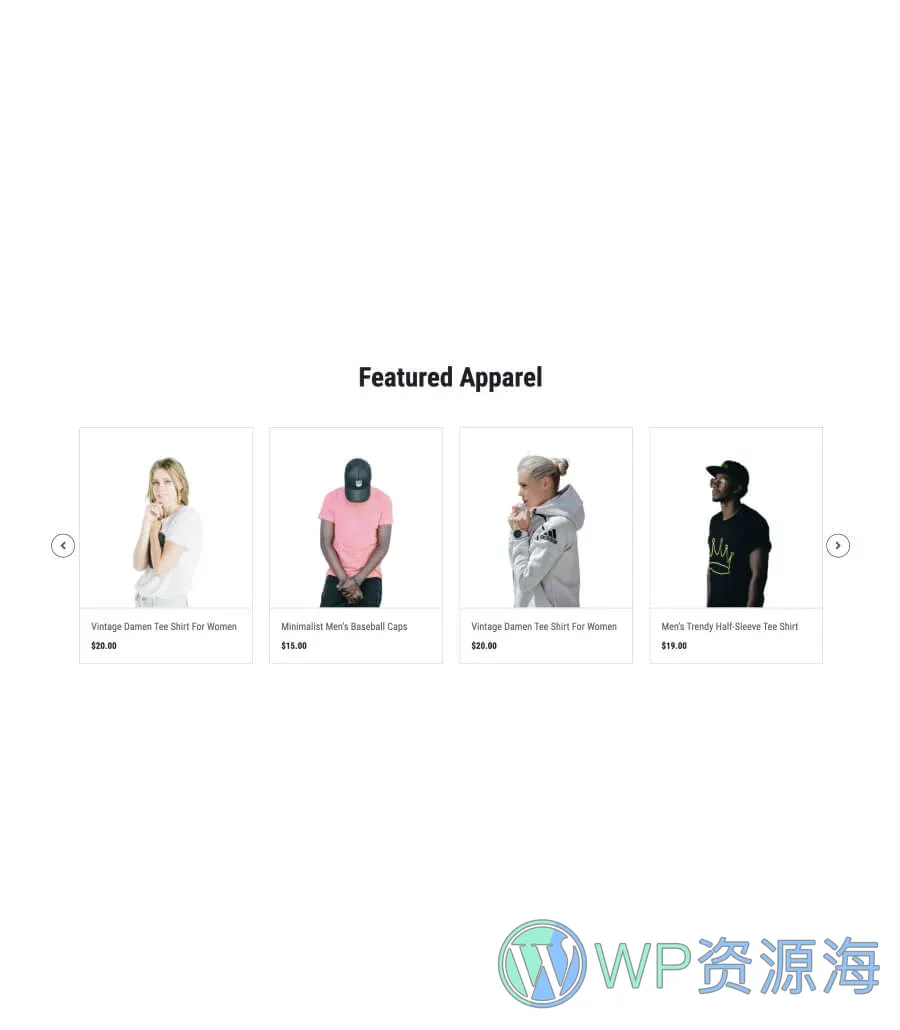 时尚商城Gutenberg网站模板_一键导入快速建站插图6-WP资源海 TrendyVault Featured Products Section For Gutenberg