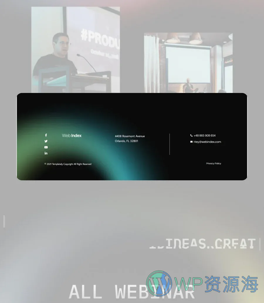 Webindex Footer
