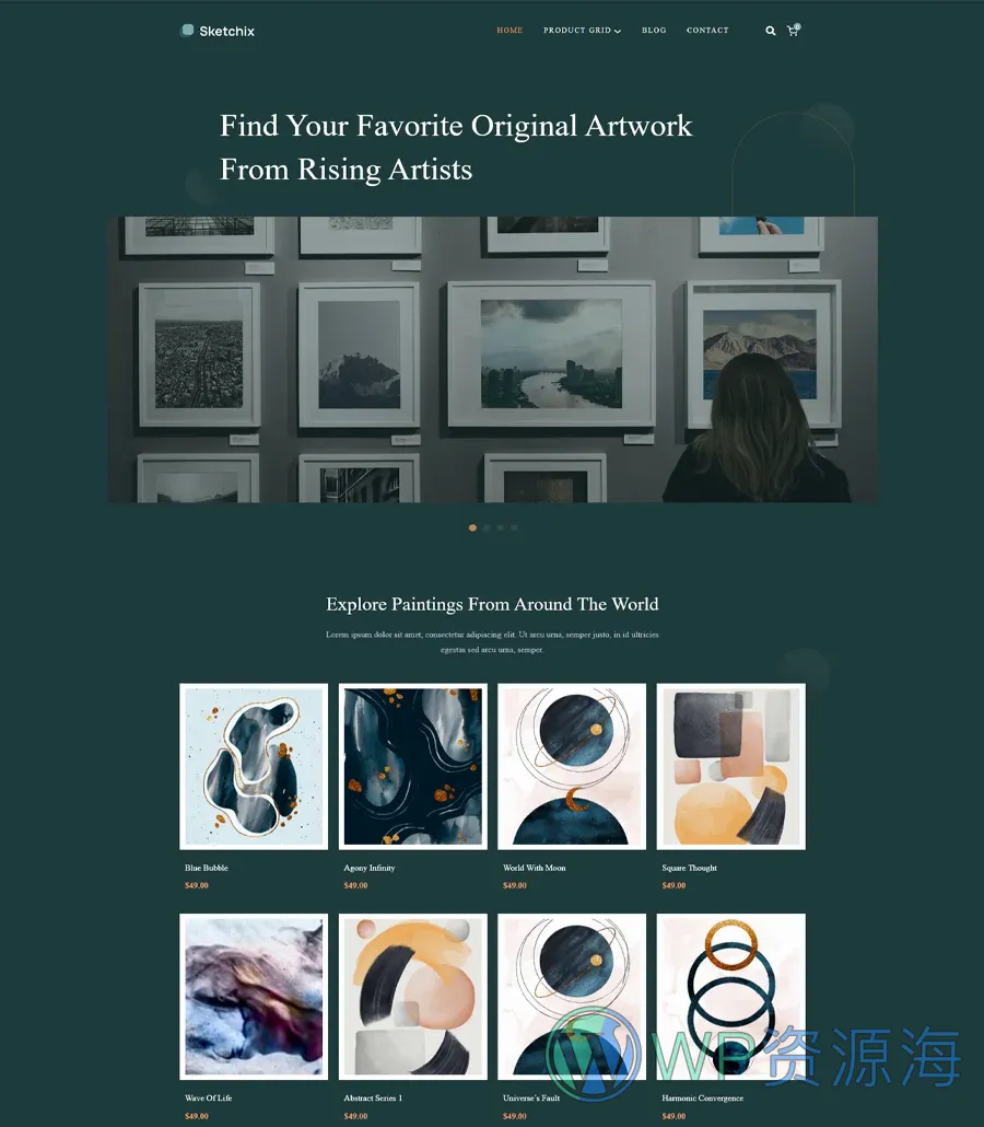 Sketchix Home Page For Gutenberg
