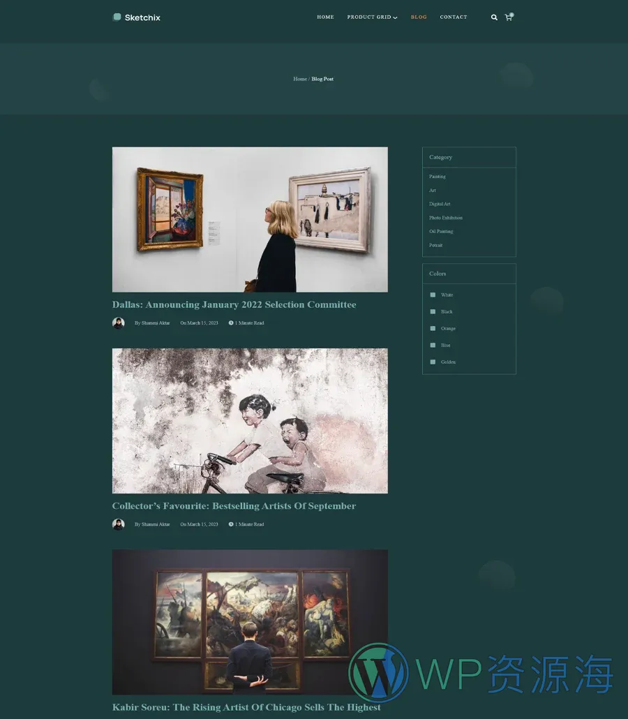 Sketchix Blog Page For Gutenberg