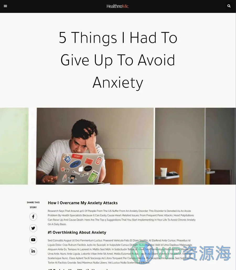 Healthnomic Single Post Page