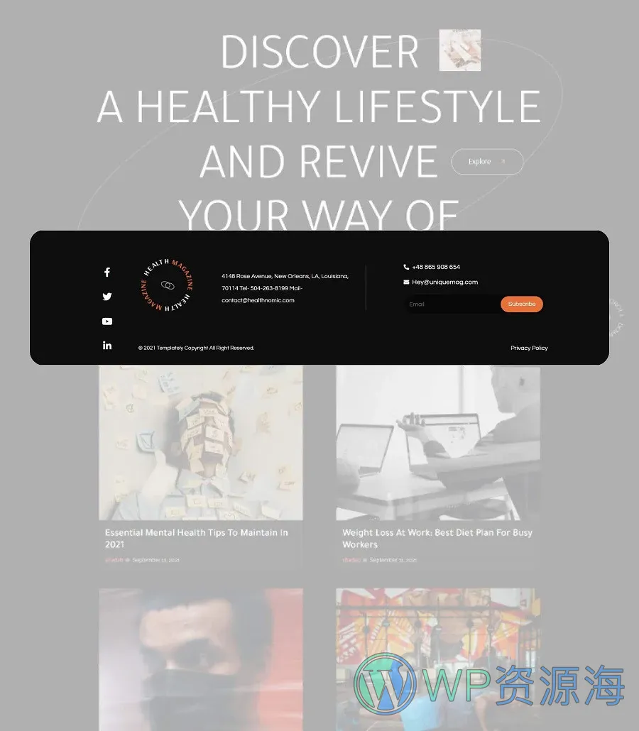 Healthnomic Footer