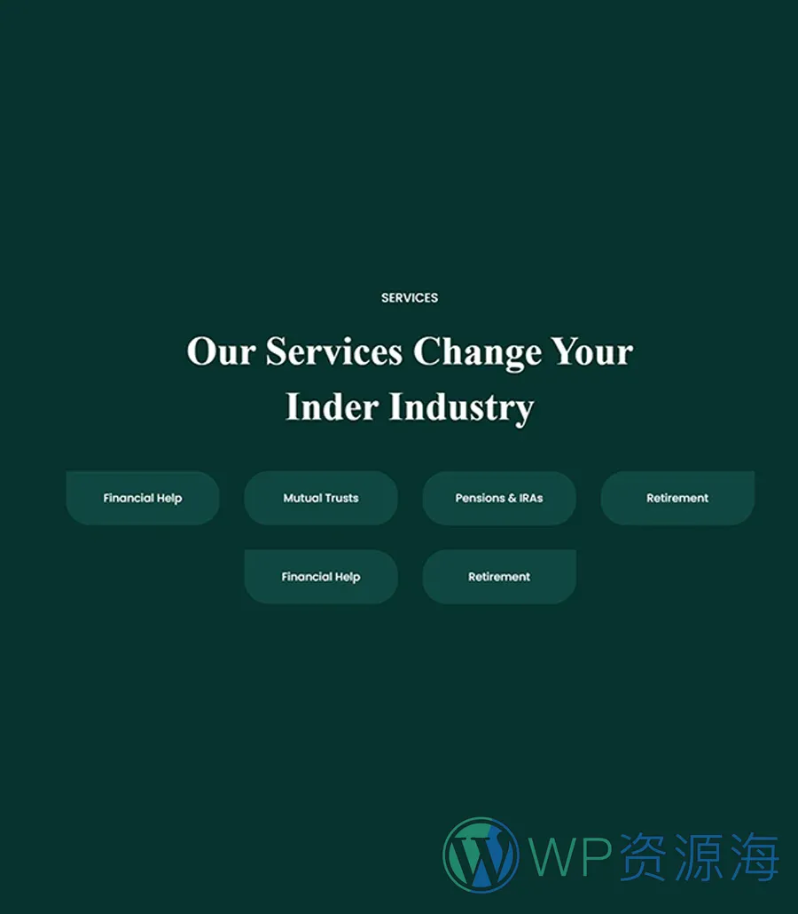 金融科技初创Gutenberg网站模板_一键导入快速建站插图8-WP资源海 Greentech Services Section For Gutenberg