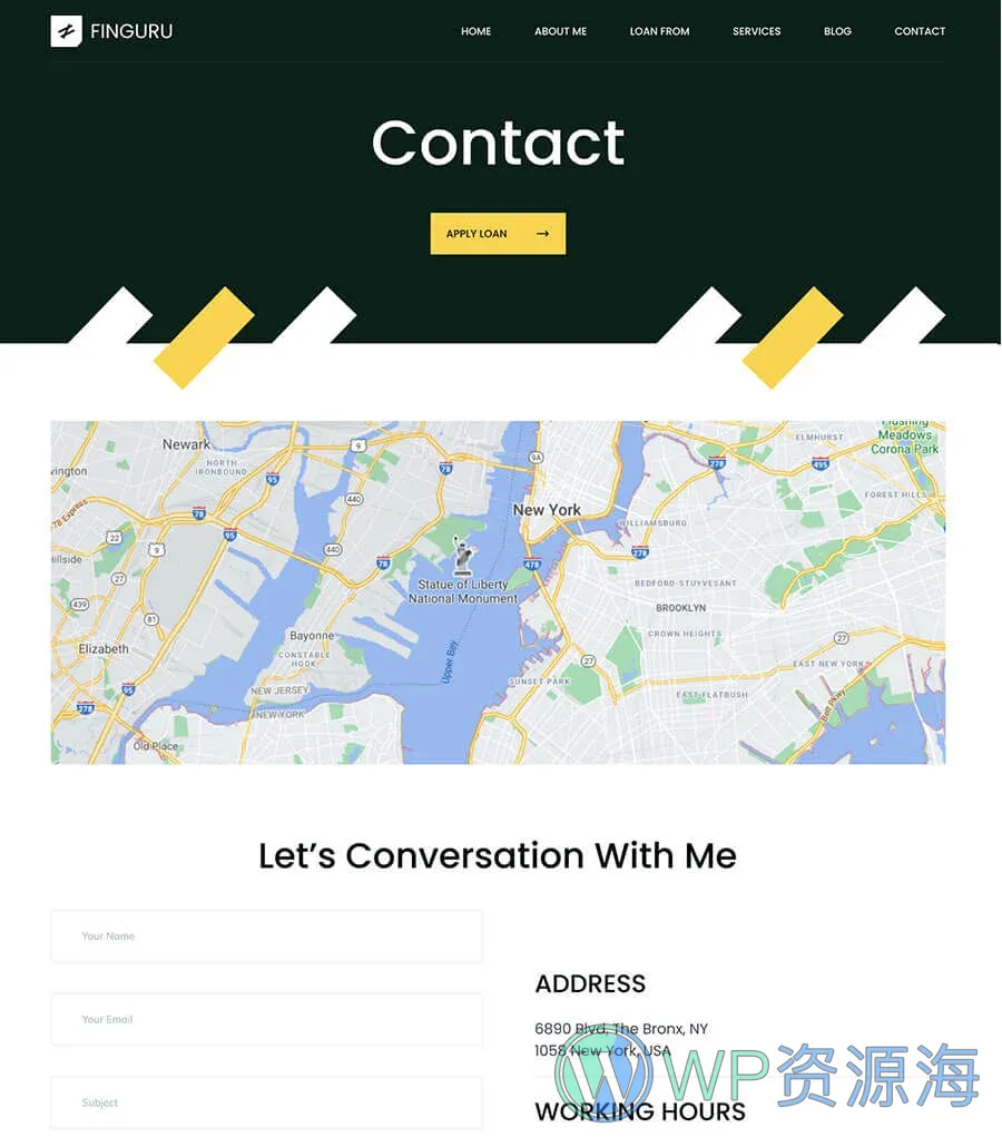 FinGuru Contact Page