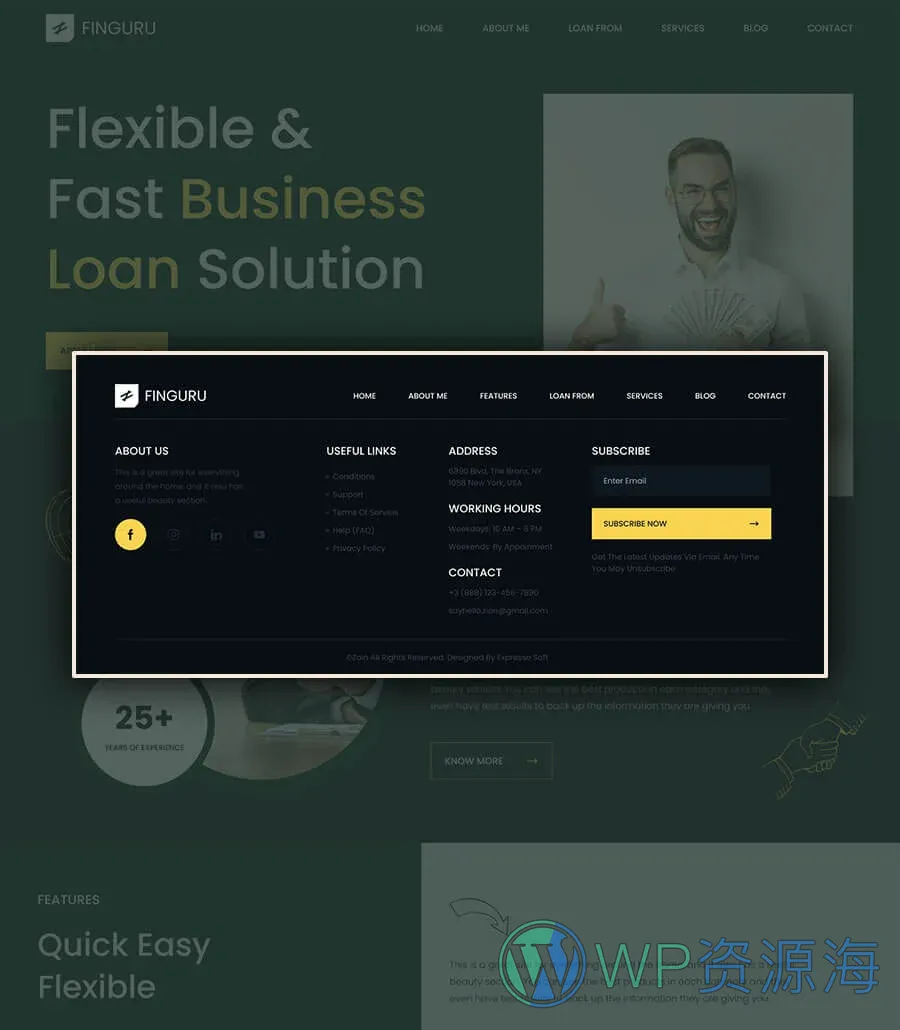FinGuru Footer
