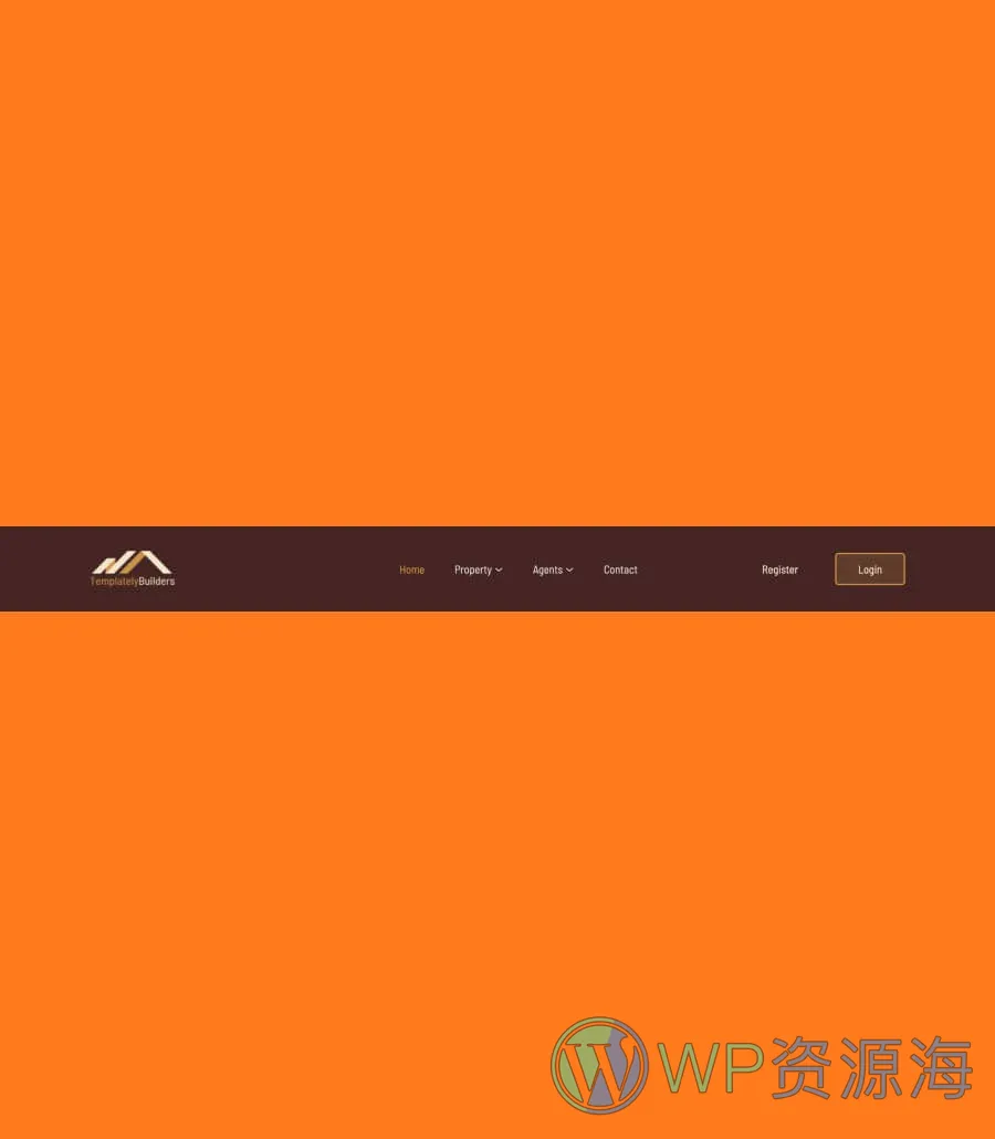 房地产Gutenberg网站模板_一键导入快速建站插图10-WP资源海 TemplatelyBuilders Header Section For Gutenberg