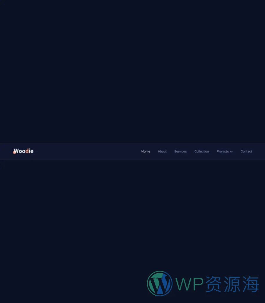 家具商城 一键速建Gutenberg网站模板_一键导入快速建站插图12-WP资源海 Woodie Header Section For Gutenberg