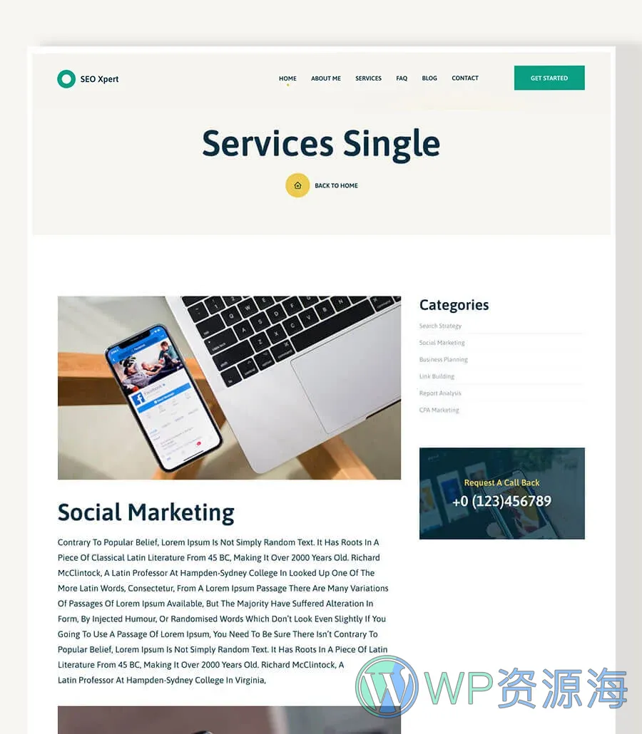 SEO Xpert Service Details Page