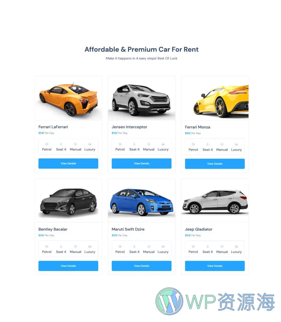 Speedy Rentals Cars For Rent Section