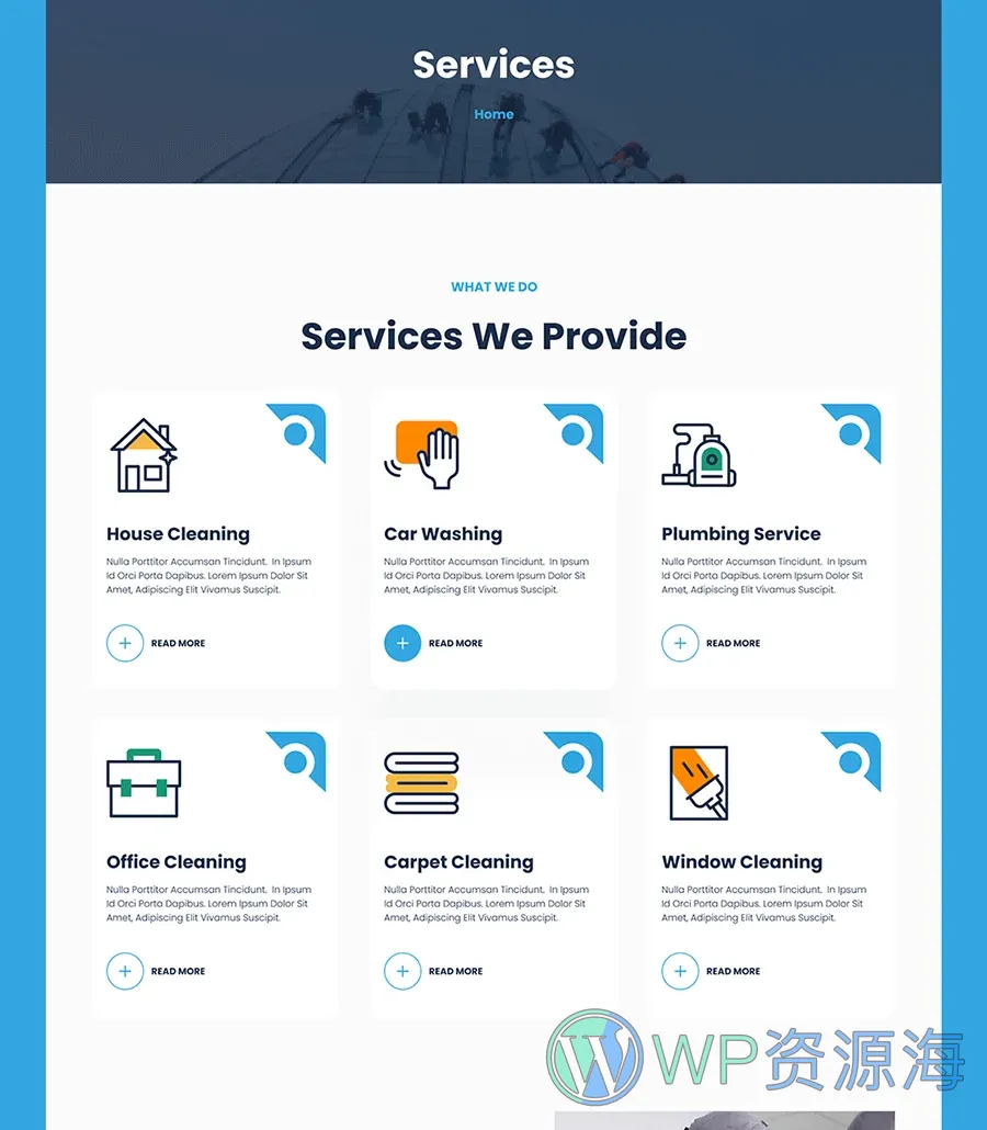 清洁服务整站Elementor网站模板_一键导入快速建站插图6-WP资源海 Cleano Services Page