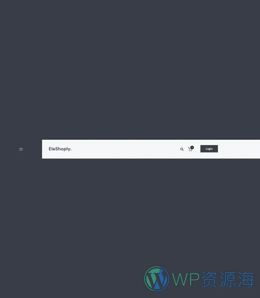 EleShoply Header Section For Gutenberg
