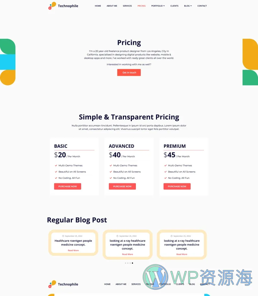 Technophile Pricing Page