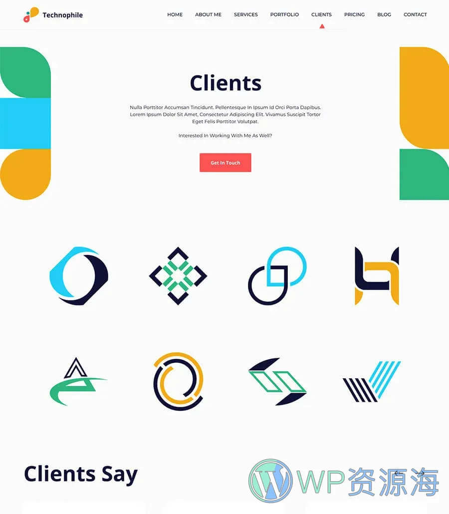 Technophile Clients Page