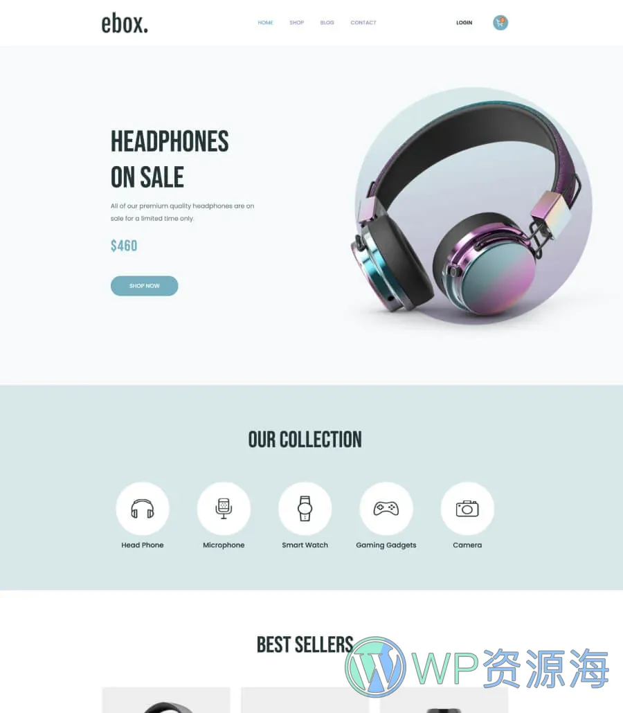 Ebox Home Page For Gutenberg