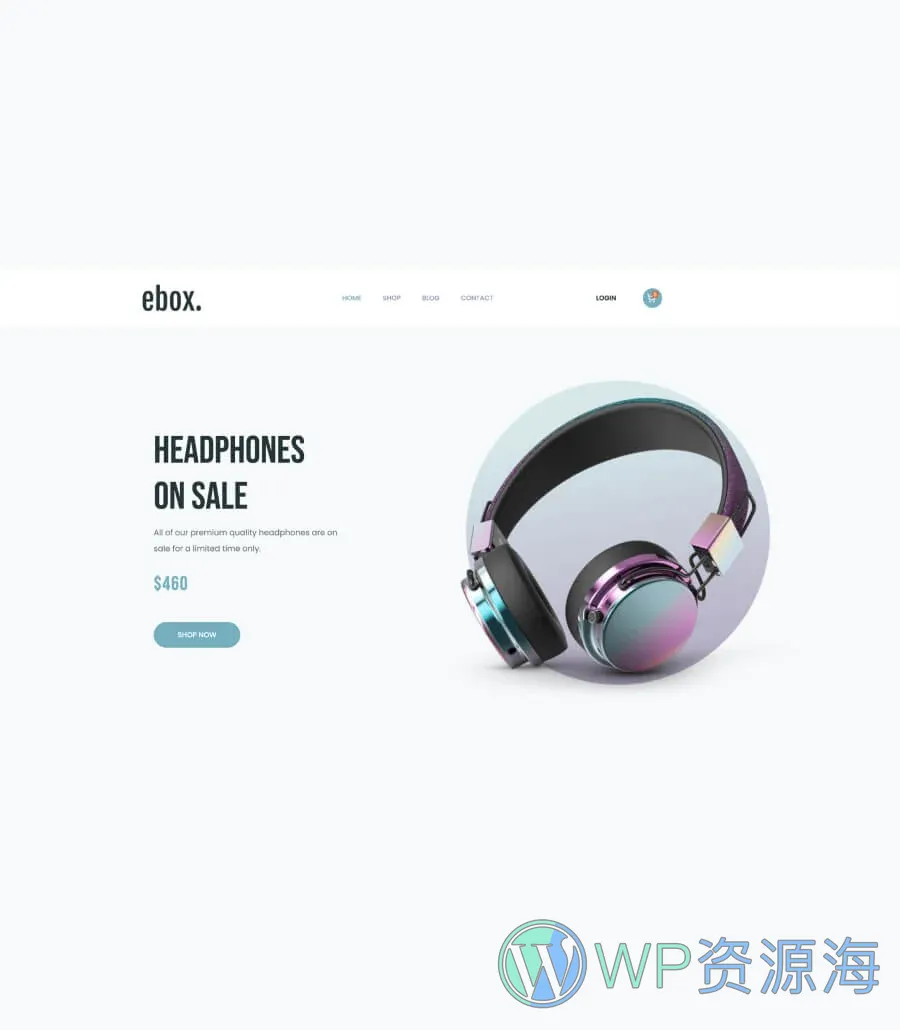 Ebox Hero Section For Gutenberg