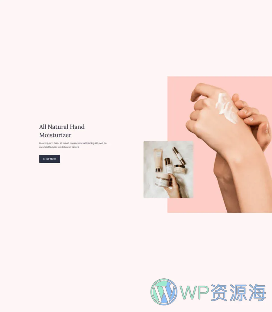 美容化妆品Gutenberg网站模板_一键导入快速建站插图5-WP资源海 BeautyBuy Product Info Section For Gutenberg