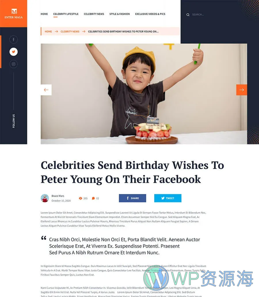 Enter Mega Lifestyle Details Page