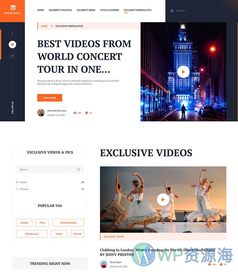 Enter Mega Videos Page