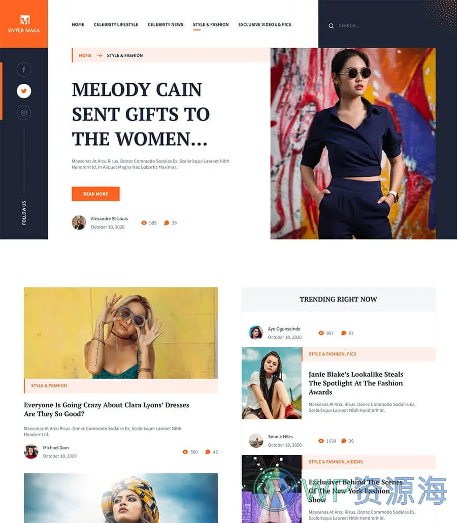 Enter Mega Fashion Page