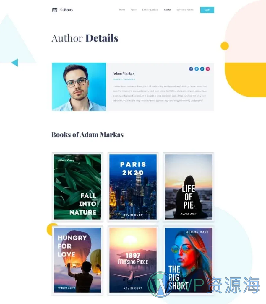 EleBrary Author Single Page
