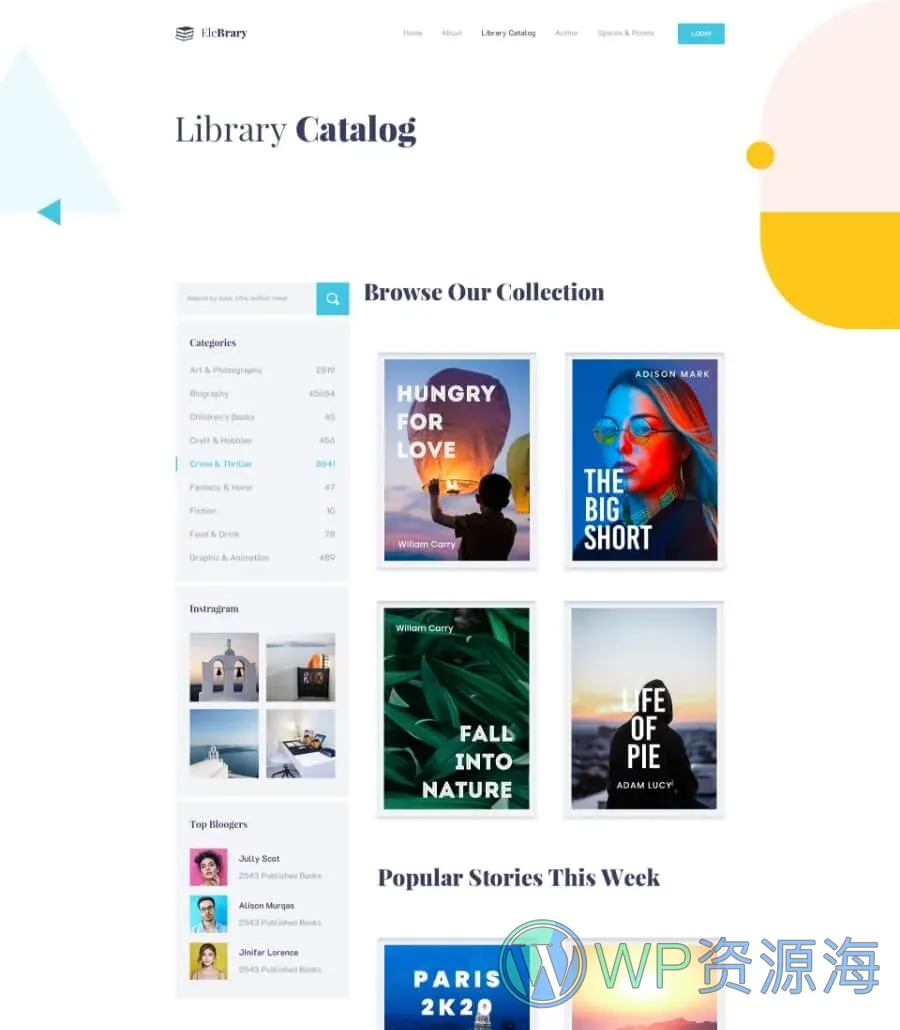 EleBrary Library Catalog Page