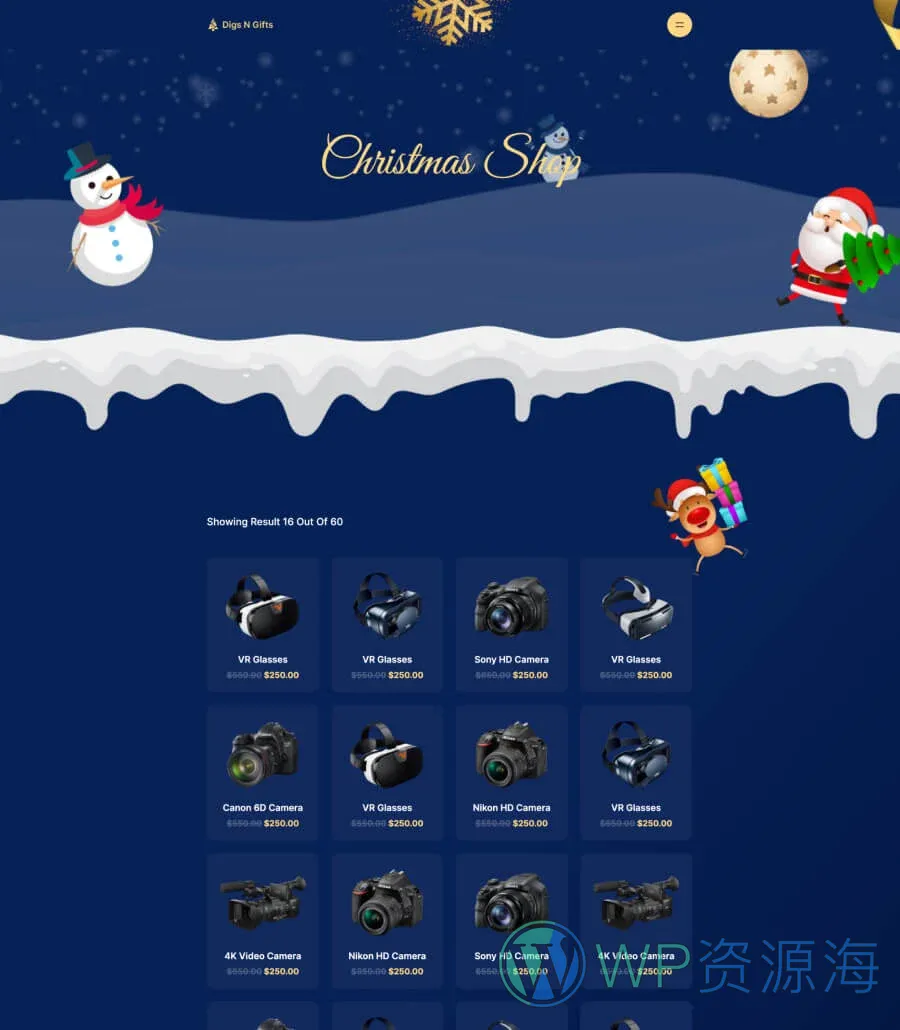 快速建站Gutenberg网站模板_一键导入快速建站插图5-WP资源海 Digs N Gifts Products Page For Gutenberg