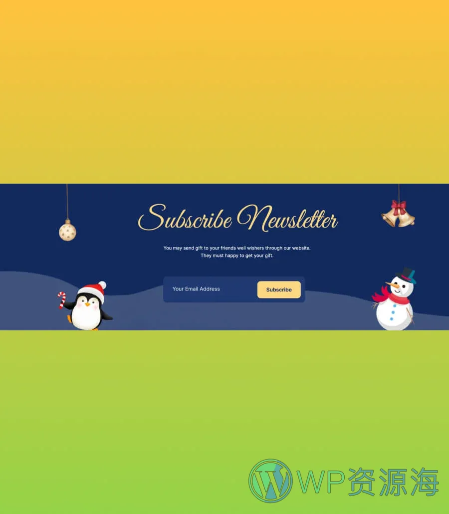 快速建站Gutenberg网站模板_一键导入快速建站插图7-WP资源海 Digs N Gifts Subscription Section For Gutenberg