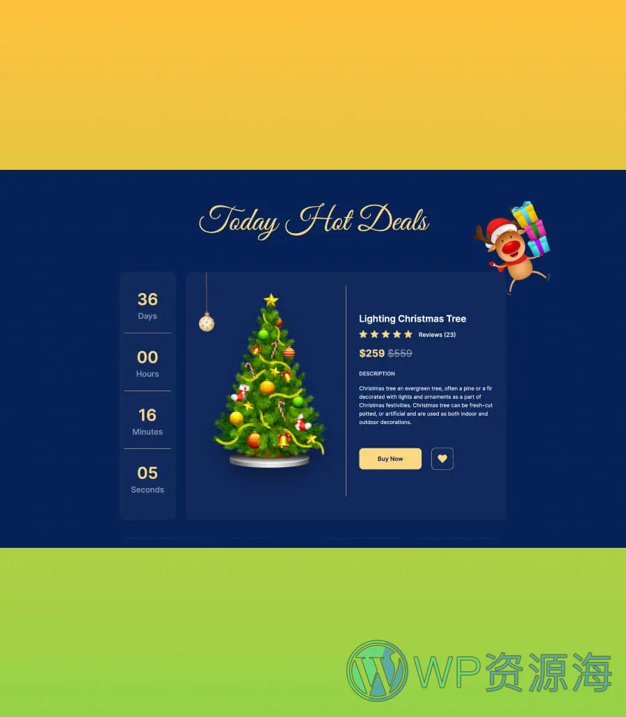 快速建站Gutenberg网站模板_一键导入快速建站插图6-WP资源海 Digs N Gifts Hot Deals Section For Gutenberg