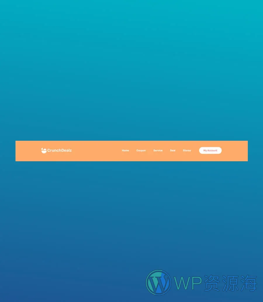 CrunchDealz Header Section For Gutenberg