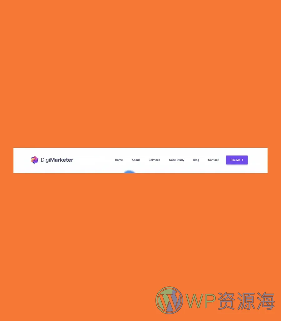 DigiMarketer Header Section For Gutenberg