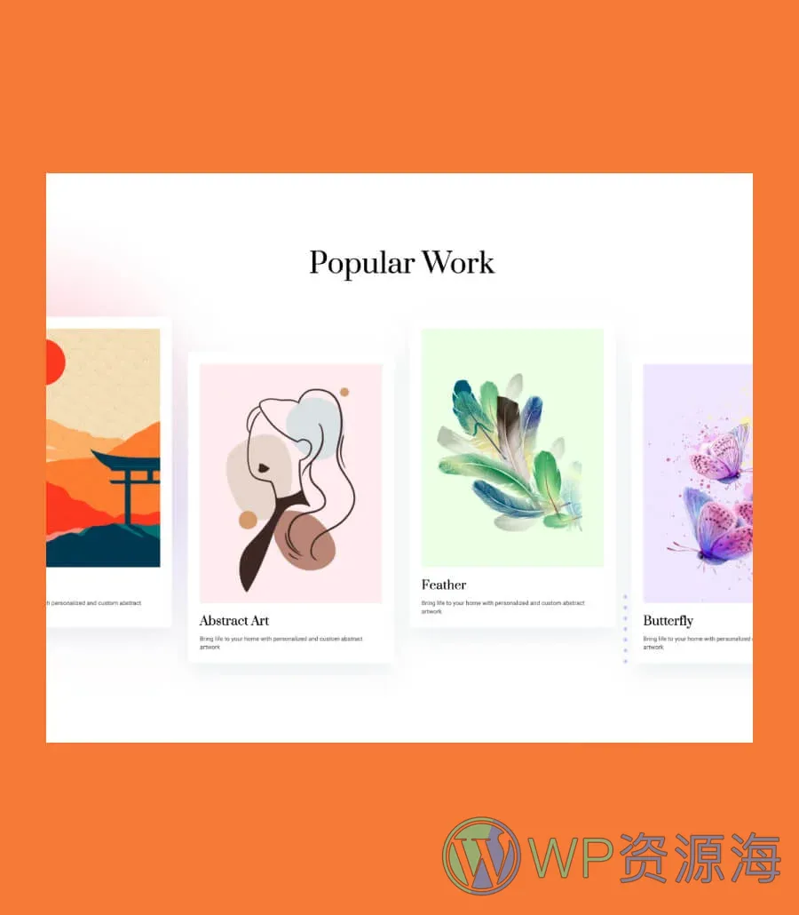 Acrylic Portfolio Section For Gutenberg